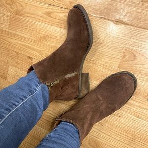 Lucky Brand Suede Ankle Boots